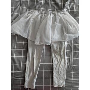 Silver tulle skirt and leggings